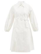 Cecilie Bahnsen - X Mackintosh Helen Bonded-cotton Coat - Womens - Ivory