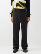 1017 Alyx 9sm - Tailored Grain-de-poudre Wool-blend Trousers - Mens - Black