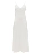Matchesfashion.com Norma Kamali - Sequinned Jersey Dress - Womens - White