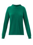 Matchesfashion.com The Elder Statesman - High-neck Cashmere Sweater - Womens - Green