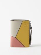 Loewe - Puzzle Leather Zip-around Wallet - Womens - Pink Multi