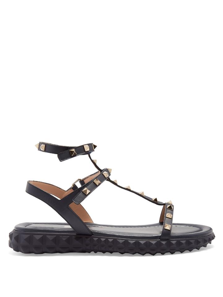 Valentino Free Rockstud Leather Sandals