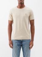 Polo Ralph Lauren - Logo-embroidered Jersey T-shirt - Mens - Cream