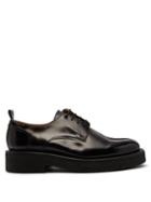 Matchesfashion.com Ami - Exaggerated Sole Leather Derby Shoes - Mens - Black