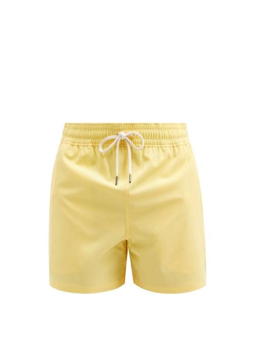 Matchesfashion.com Polo Ralph Lauren - Traveller Logo-embroidered Swim Shorts - Mens - Yellow