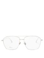 Matchesfashion.com Dior Eyewear - Diorstellaire Aviator Metal Glasses - Womens - Silver