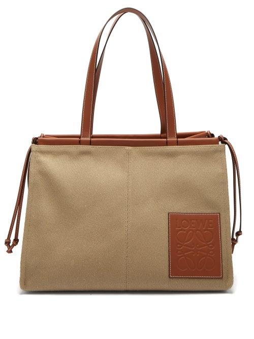 Matchesfashion.com Loewe - Cushion Small Canvas Tote Bag - Womens - Beige Multi
