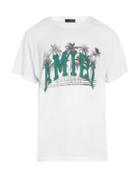 Matchesfashion.com Amiri - Varsity Palm Logo-print Cotton-jersey T-shirt - Mens - White