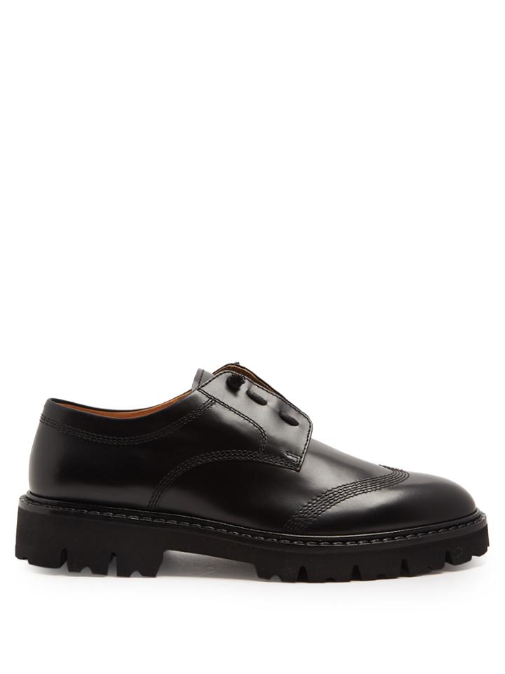 Maison Margiela Tread-sole Leather Derby Shoes