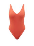 Matchesfashion.com Haight - Leticia V Neckline Swimsuit - Womens - Orange