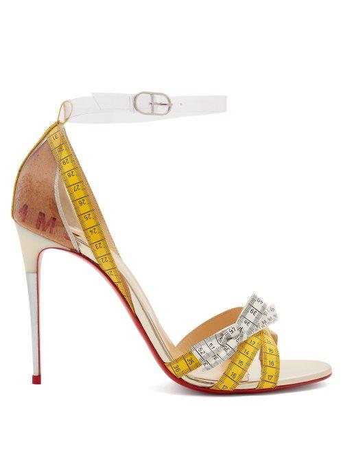 Matchesfashion.com Christian Louboutin - Metrisandal Open Toe Sandals - Womens - White Multi