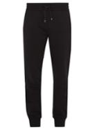 Dolce & Gabbana Crest-embroidered Cotton Track Pants