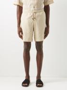 Smr Days - Hiri Checked Organic-cotton Shorts - Mens - Tan