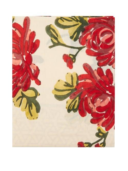 Lisa Corti - Vienna 220cm X 220cm Cotton Tablecloth - Womens - Cream Multi