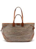 Matchesfashion.com Isabel Marant - Wydra Raffia-woven Tote Bag - Womens - Blue Multi