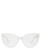 Matchesfashion.com Balenciaga - Cat Eye Acetate Glasses - Womens - White