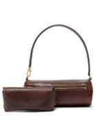 Matchesfashion.com Staud - Suzy Lizard Effect Leather Shoulder Bag - Womens - Brown