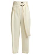 Petar Petrov Helge Wool-and-silk High-waist Tailored Trousers