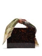 Matchesfashion.com Montunas - Guaria Mini Tortoiseshell Acetate Box Bag - Womens - Brown Multi