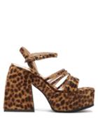 Nodaleto - Bulla Chibi Leopard-print Platform Sandals - Womens - Leopard