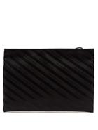 Balenciaga Logo-jacquard Striped Pouch