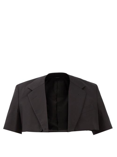 Fendi - Cropped Cotton Blazer - Mens - Black