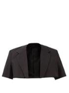 Fendi - Cropped Cotton Blazer - Mens - Black