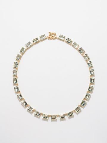 Mateo - Riviera Praisolite & 14kt Gold Necklace - Womens - Green Gold