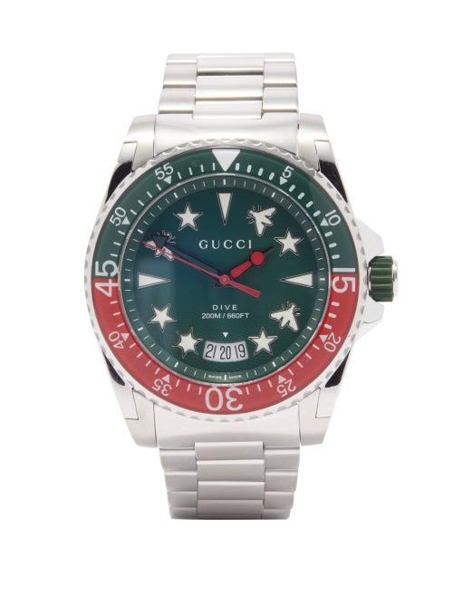 Gucci - Dive Stainless-steel Watch - Mens - Silver Multi