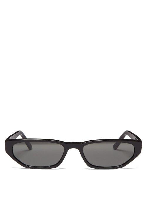 Matchesfashion.com Andy Wolf - Tamsyn Small Cat Eye Sunglasses - Womens - Black