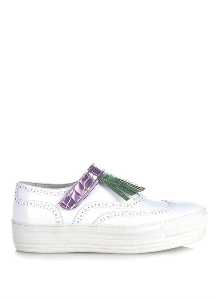 Joshua Sanders Sumatra Metallic Platform Trainers