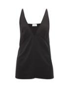 Matchesfashion.com Raey - Bust Cup Silk Crepe De Chine Cami Top - Womens - Black