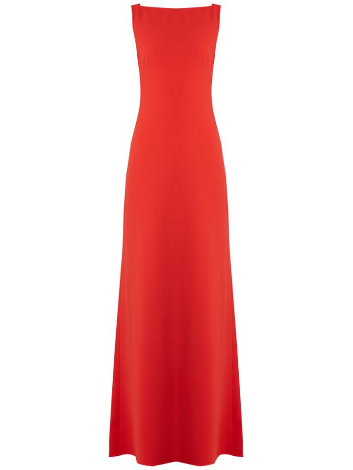 Osman Charlize Tie-back Crepe Gown