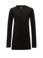 Matchesfashion.com Rick Owens - Long Sleeve Wool Sweater - Mens - Black