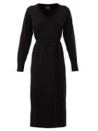 Matchesfashion.com Max Mara Leisure - Calamai Dress - Womens - Black