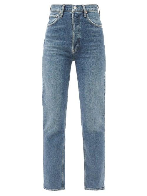 Citizens Of Humanity - Sabine High-rise Straight-leg Jeans - Womens - Mid Denim