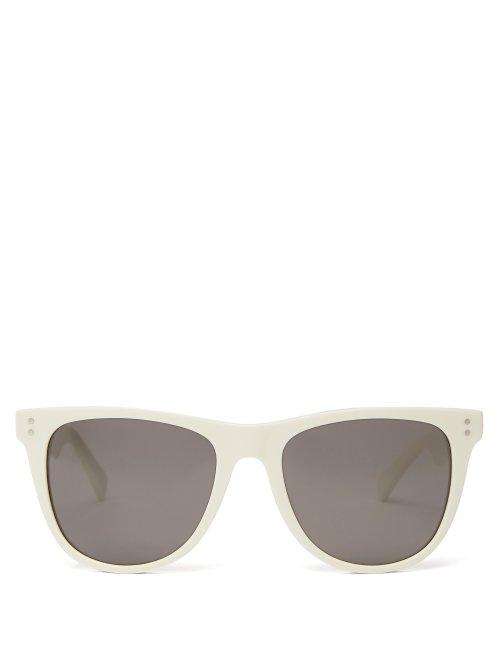 Matchesfashion.com Celine Eyewear - Wayfarer Acetate Sunglasses - Womens - White