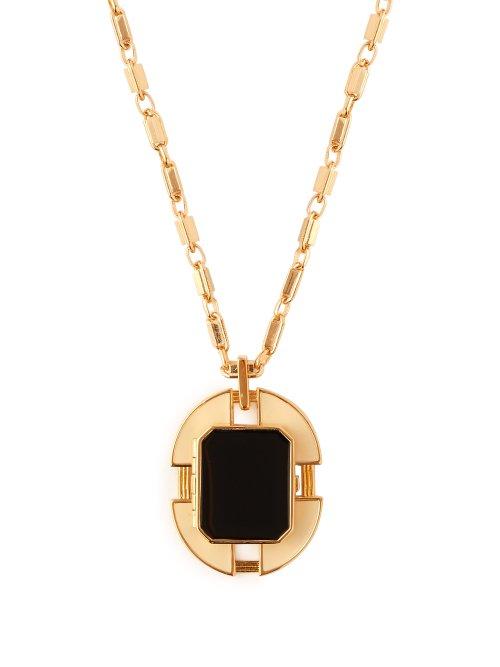 Matchesfashion.com Cercle Amde - Chevalier Legion Of Honour Locket Necklace - Womens - Black