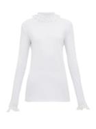 Matchesfashion.com Cheval Pampa - Escalada Lace Trimmed Jersey Top - Womens - White