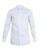 Connolly Point-collar Striped Cotton Shirt