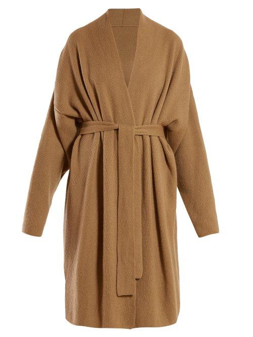 Matchesfashion.com Gabriela Hearst - Andres Tie Waist Cardigan - Womens - Camel