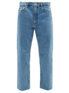 A.p.c. - Rudie Frayed-cuff Straight-leg Jeans - Mens - Blue