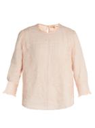 Vanessa Bruno Gwenael Linen And Cotton-blend Blouse