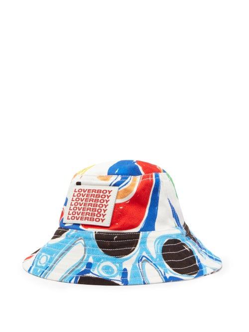 Matchesfashion.com Charles Jeffrey Loverboy - Abstract-print Twill Bucket Hat - Mens - Multi