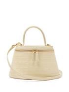 Matchesfashion.com By Far - Annie Crocodile Effect Leather Bag - Womens - Cream