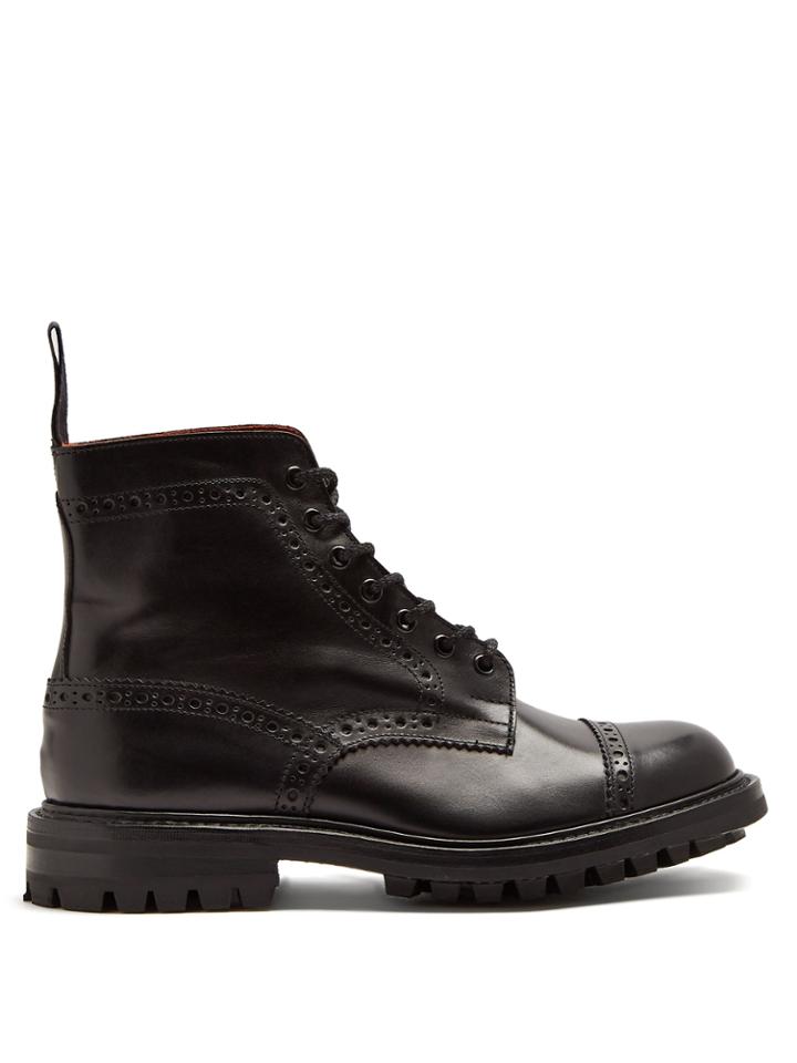 Junya Watanabe X Trickers Leather Ankle Boots