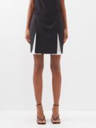 Givenchy - Paloma Wool-blend Mini Skirt - Womens - Black White