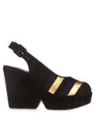 Sonia Rykiel X Robert Clergerie Dylan Suede Wedge Sandals