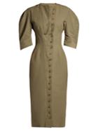 Stella Mccartney Round-neck Button-through Midi Dress