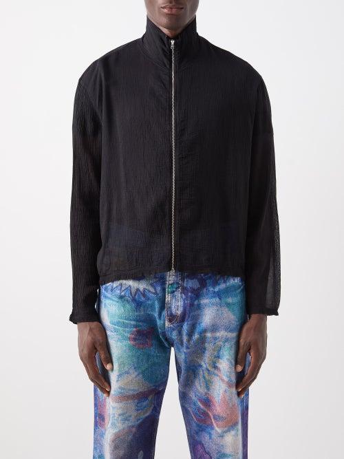 Our Legacy - Zipped Cotton-blend Jacket - Mens - Black